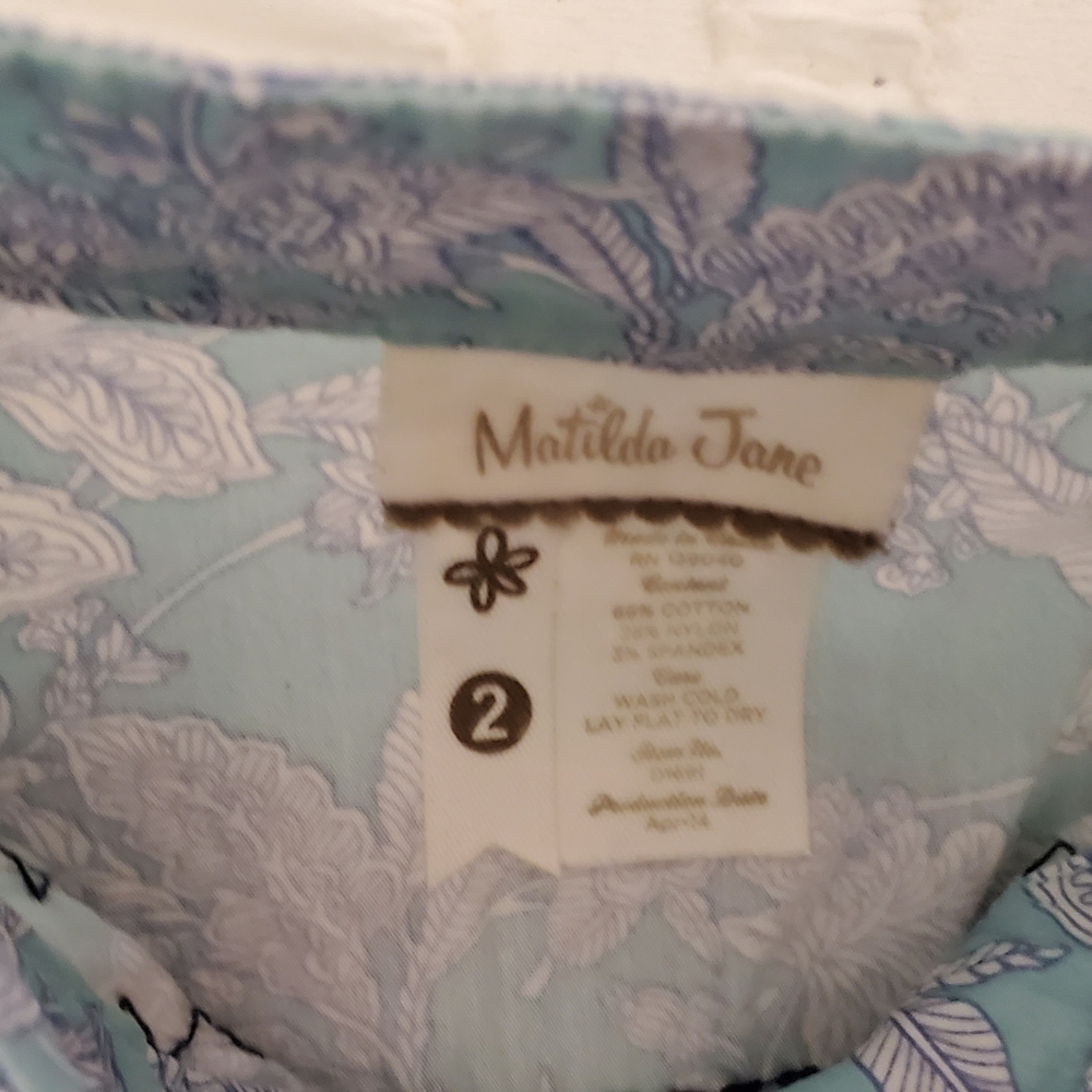 Matilda Jane Light Blue Floral Dress - Picture 4 of 4
